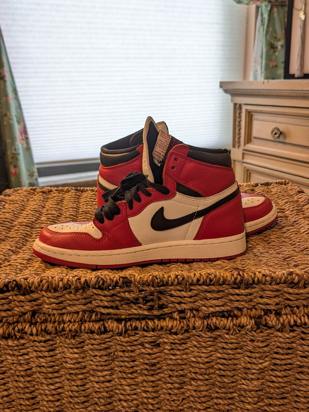 Nike Air Jordan 1 Rare "Homage To Home" Red And Black Sneaker